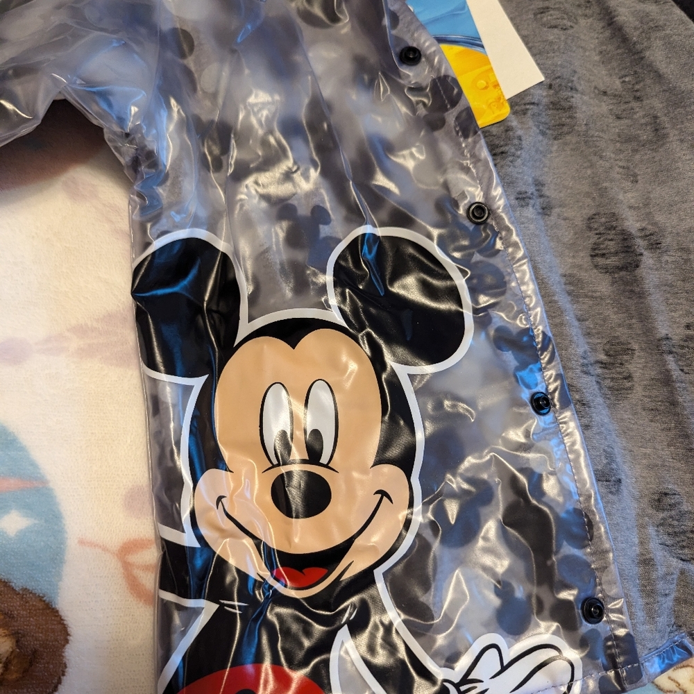 Disney Mickey Mouse Vinyl Rainjacket NWT - Picture 3 of 9